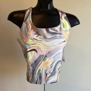 Sage Pastel Swirl Tank Top